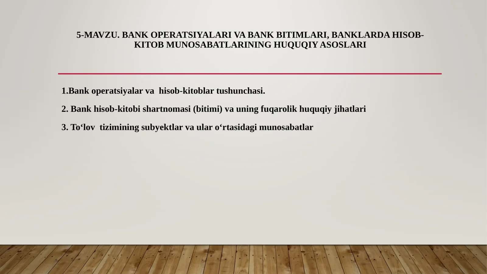 Bank operatsiyalari va bank bitimlari, banklarda hisob-Kitob munosabatlarining huquqiy asoslari 1