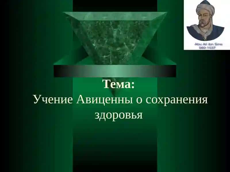 Учение Авиценны о сохранении здоровья