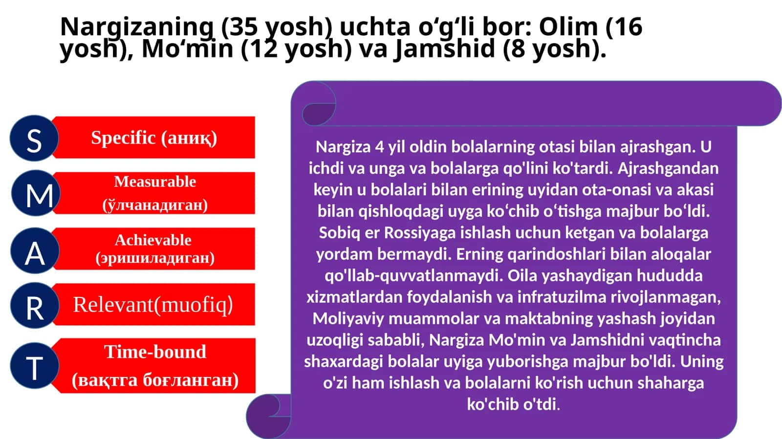 Nargiza va uning bolalari 1