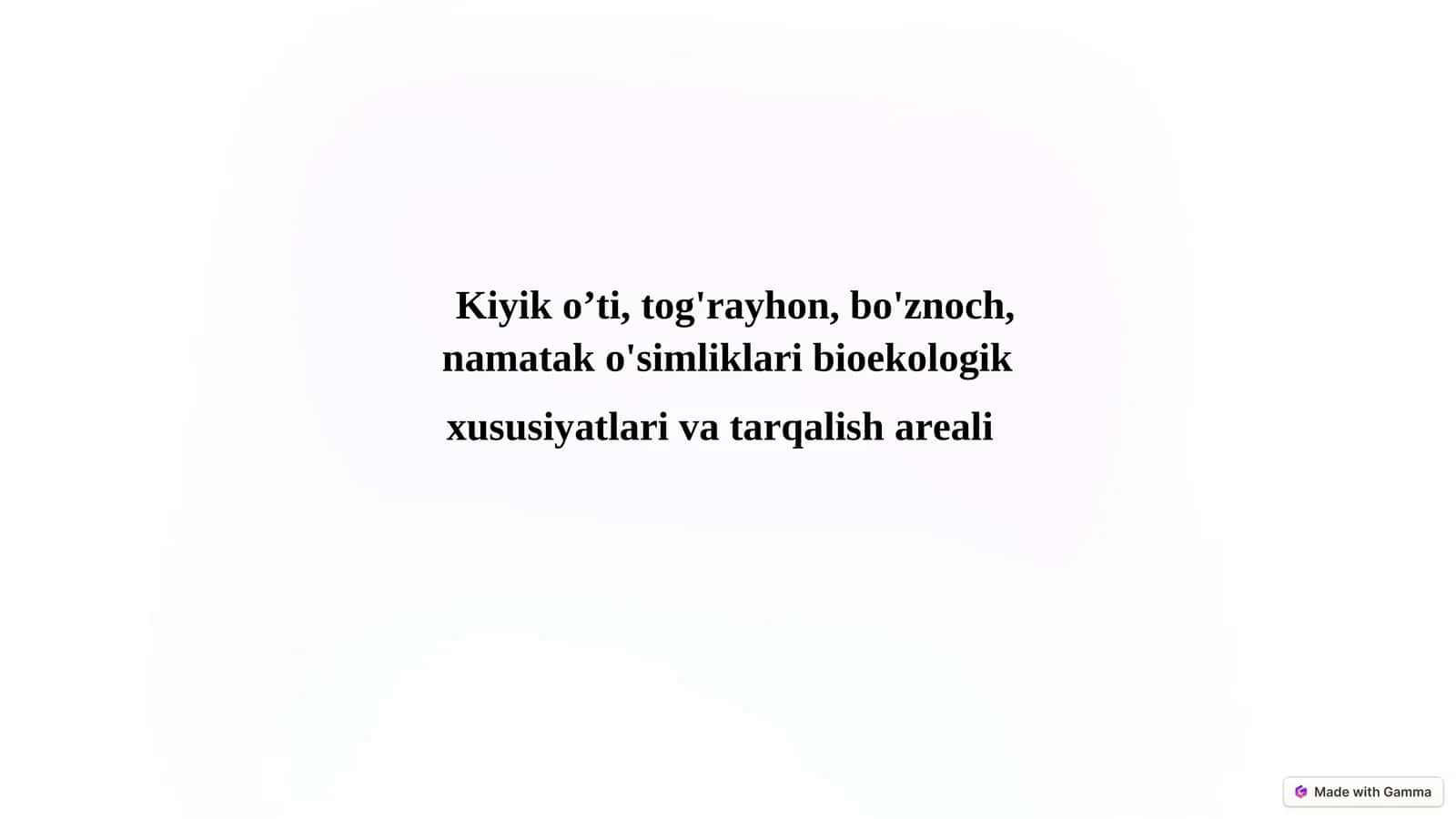 Kiyik O'ti: Cho'l va Tog' Etaklarining Shifobaxsh Giyohi 1