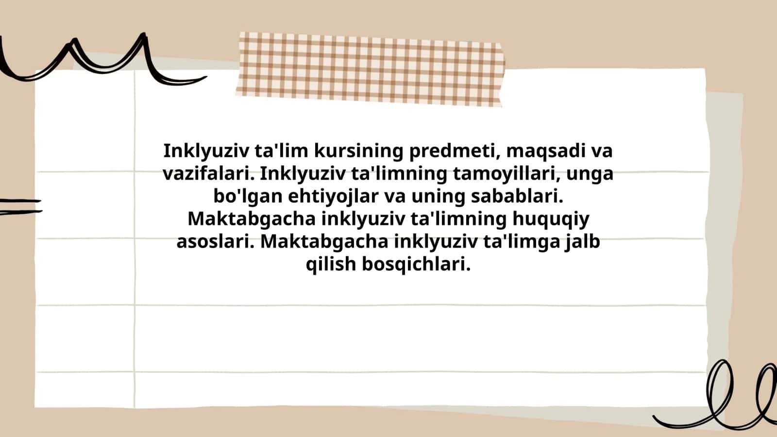 Inklyuziv ta'lim kursi 1