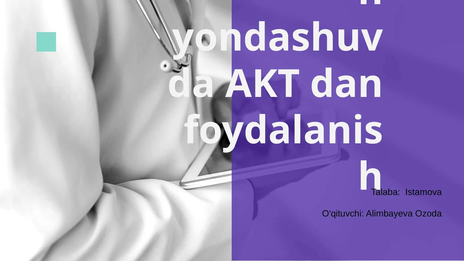 Innovatsion yondashuvda AKT dan foydalanish 1