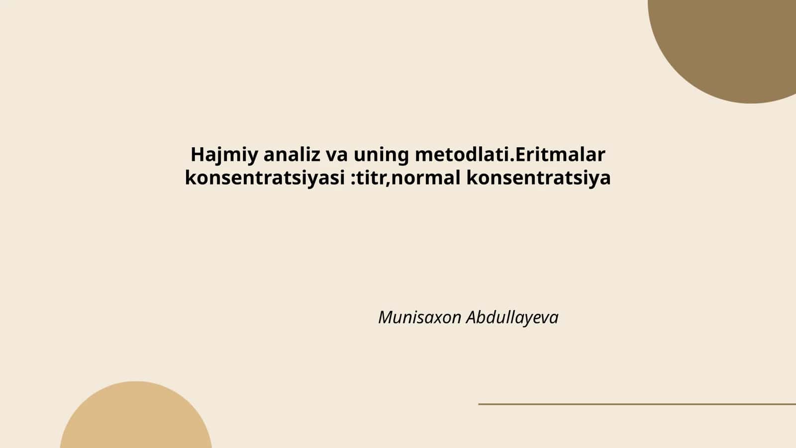 Hajmiy Analiz va uning Metodlari 1