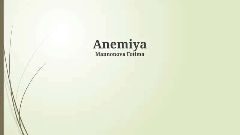 Gemolitik anemiya 1