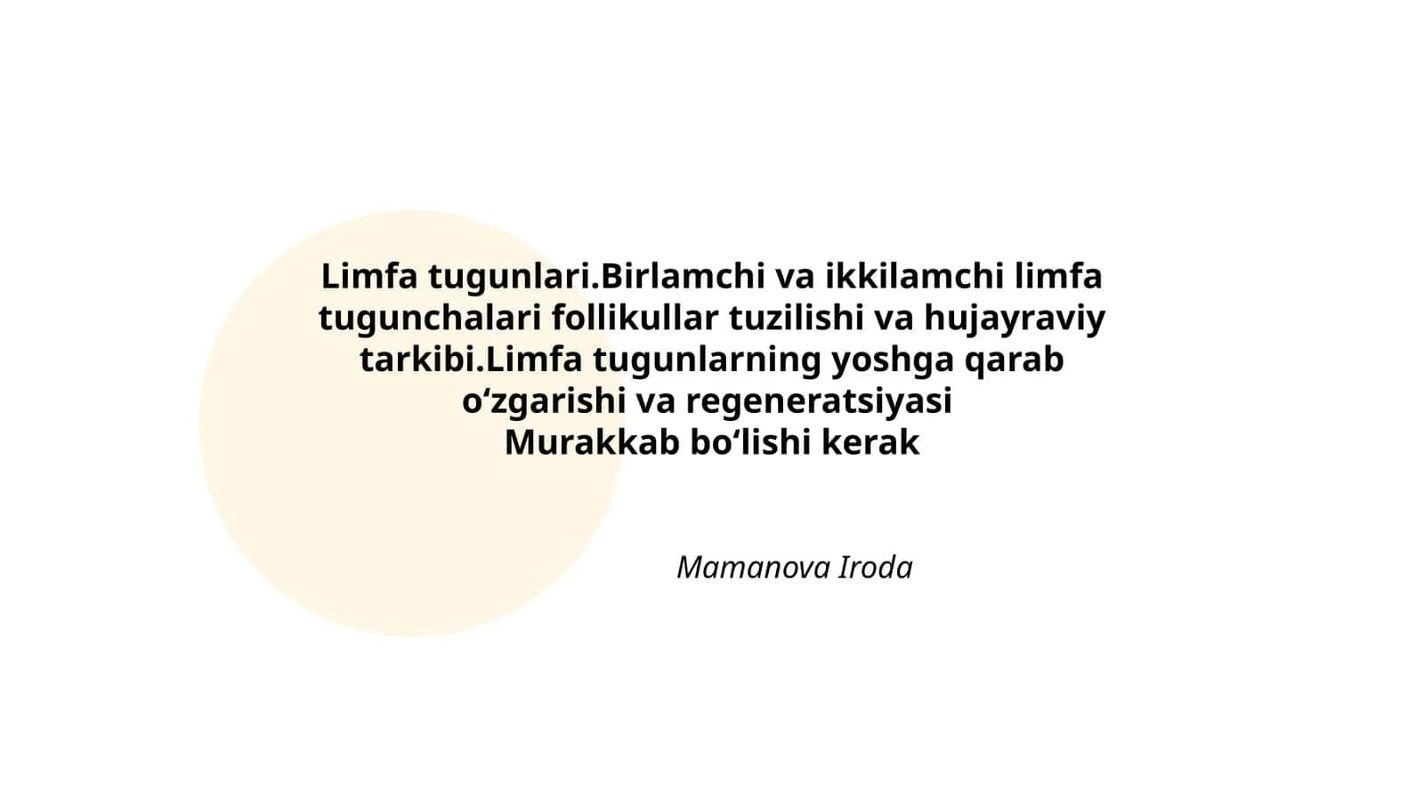 Limfa tugunlari 1