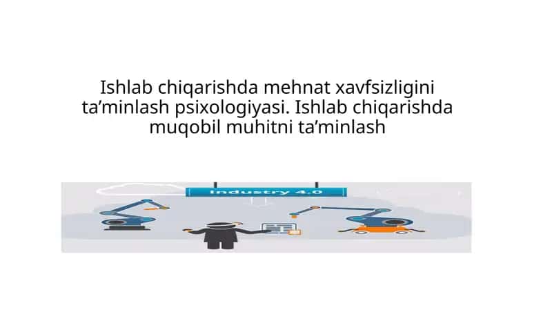 Mehnat sharoitlari 1