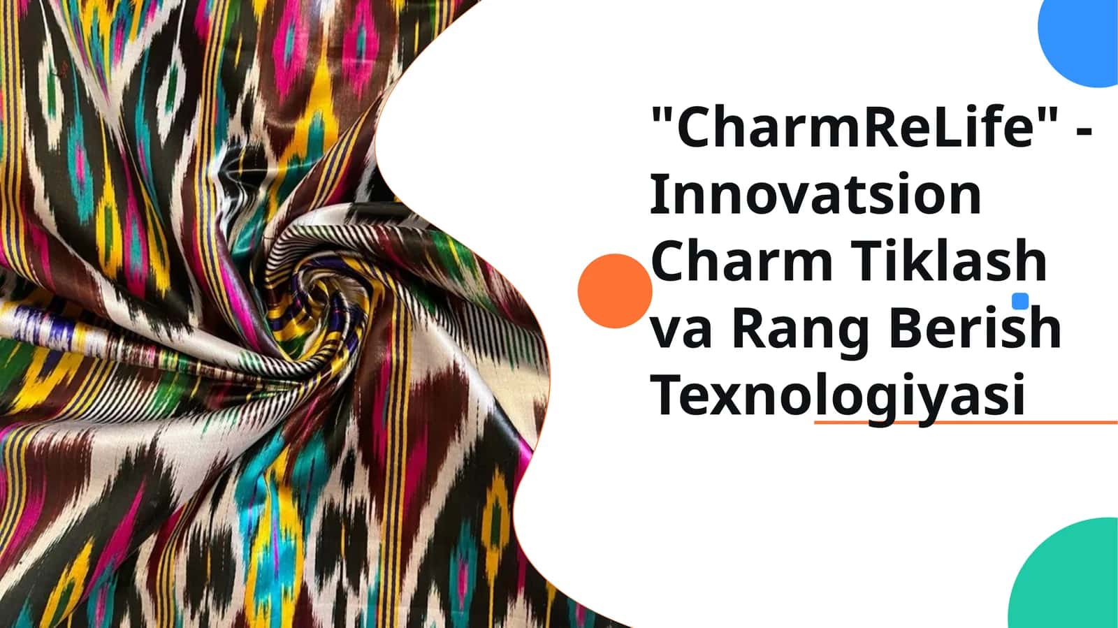 CharmReLife Innovatsion Charm Tiklash va Rang Berish Texnologiyasi 1