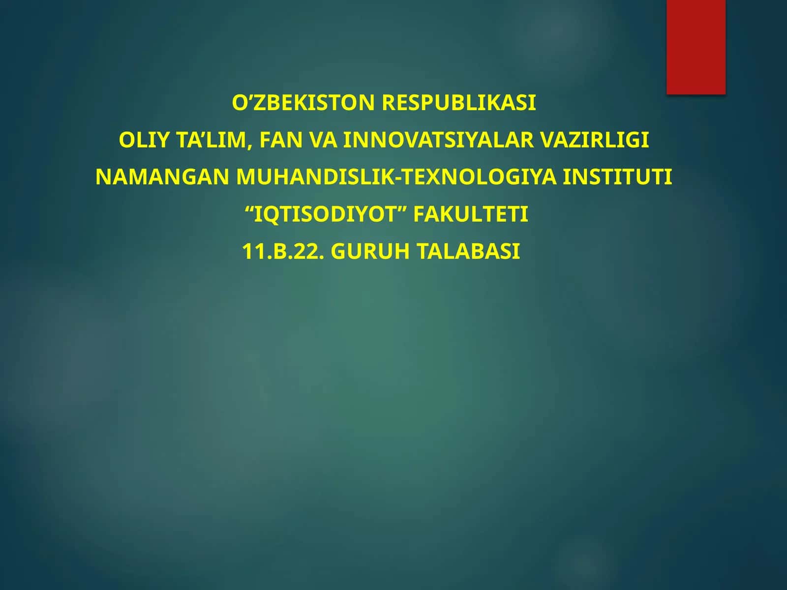 ЖАРАЁНЛИ КАЛЬКУЛЯЦИЯ ҚИЛИШ УСУЛИ 1