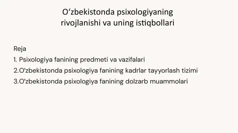 Oʻzbekistonda psixologiya 1