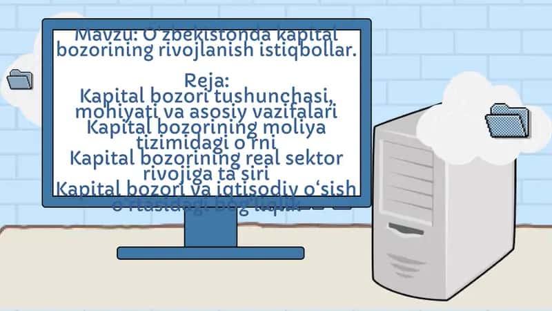 O'zbekistonda kapital bozorining rivojlanish istiqbollar 1