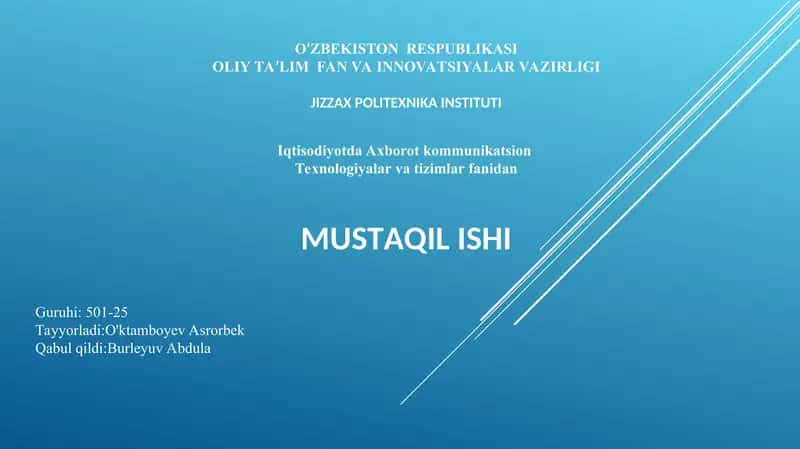 IQTISODIYOTDA FOYDALANILADIGAN DASTURIY MAHSULOTLAR 1