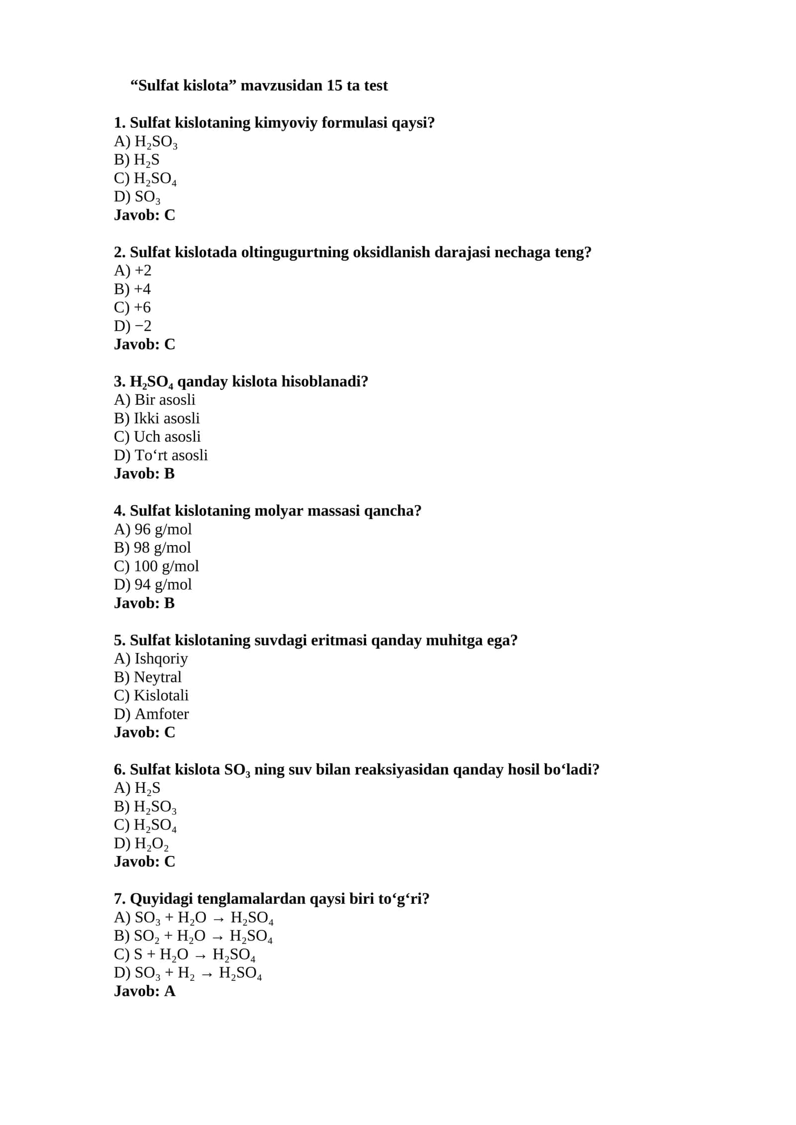 Sulfat kislota 1