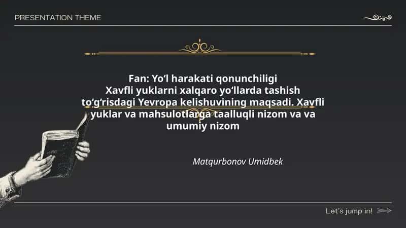 Yo‘l harakati qonunchiligi 1