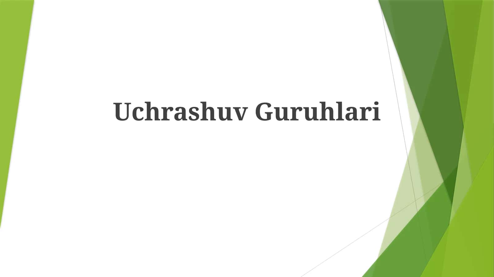 Uchrashuv Guruhlari 1