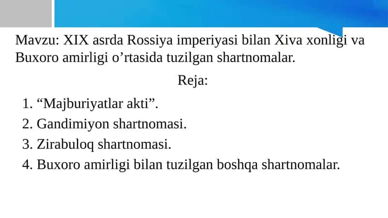 Majburiyatlar akti 1