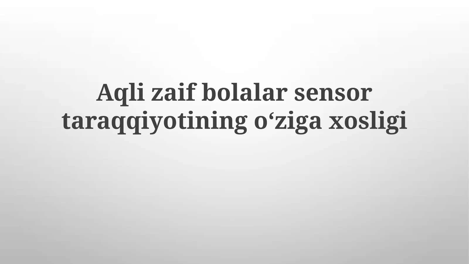 Ushbu bolalarning vestibulyar apparat disfunktsiyasi 1