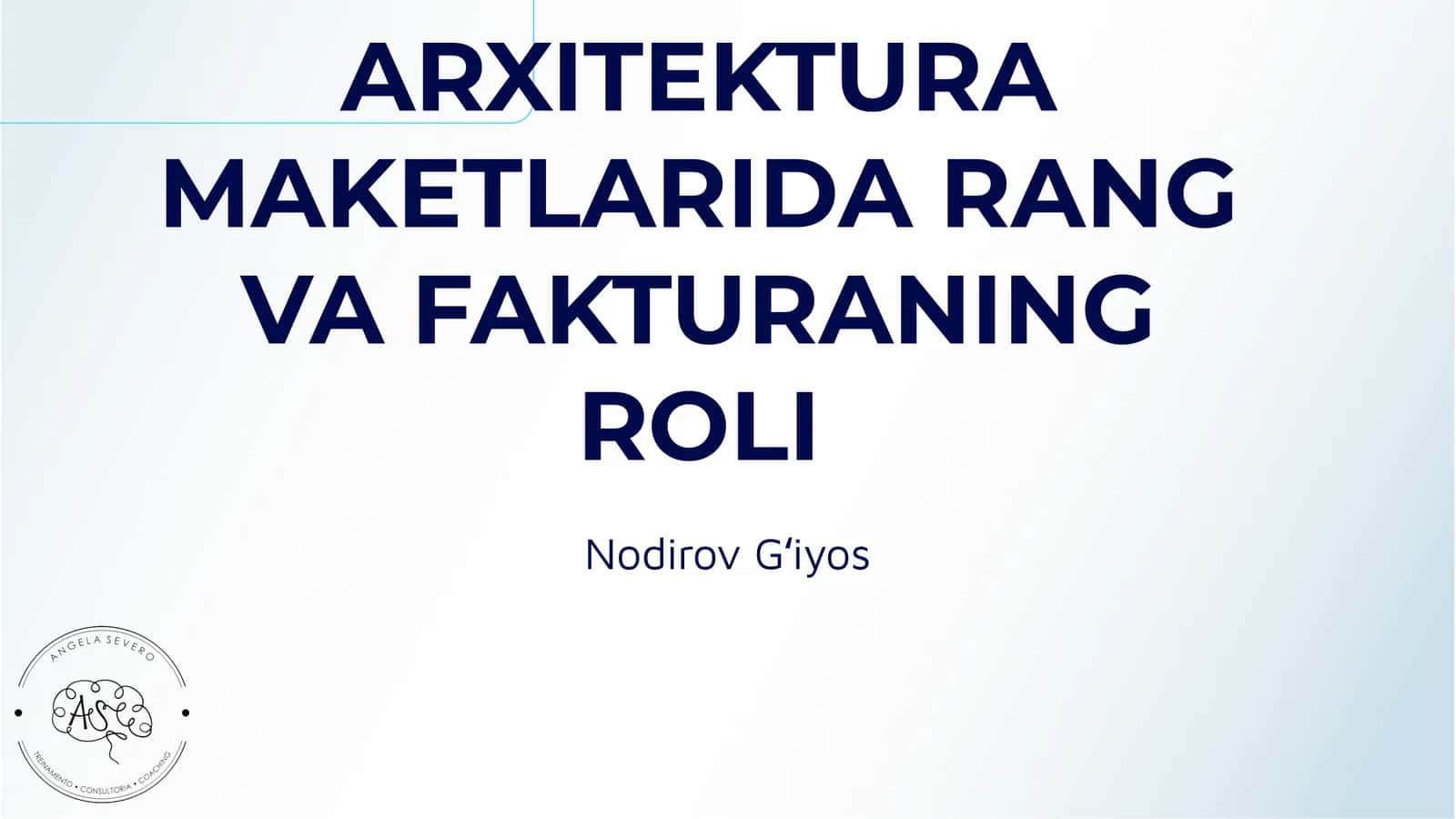 ARXITEKTURA MAKETLARIDA RANG VA FAKTURANING ROLI 1