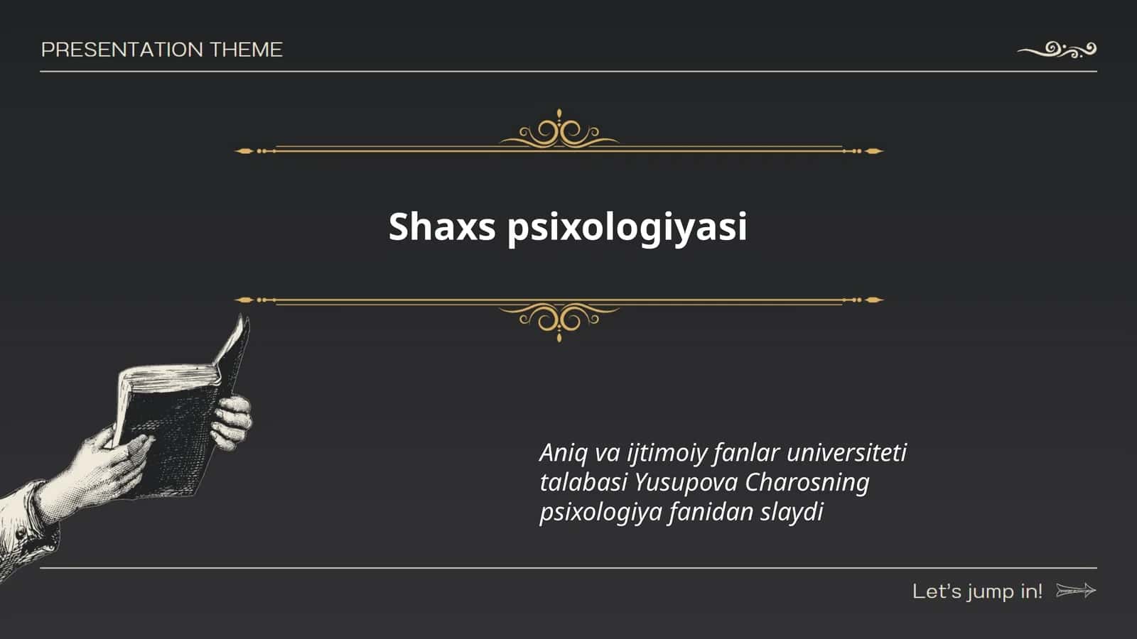 Shaxs Psixologiyasi 1