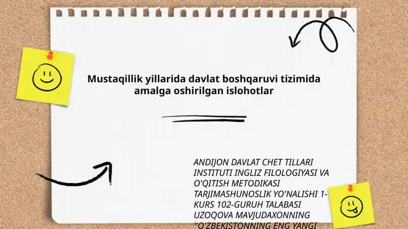 O'ZBEKISTONNING ENG YANGI TARIXI 1