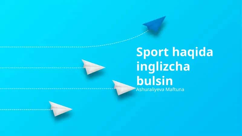 Sportning ta'siri 1