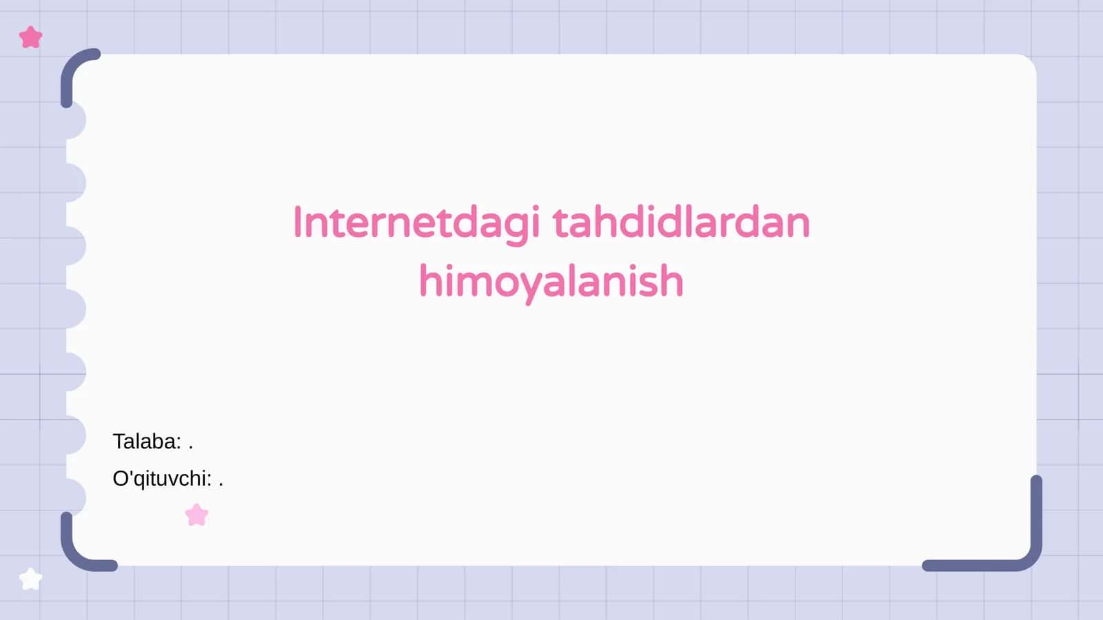 Internetdagi tahdidlardan himoyalanish 1