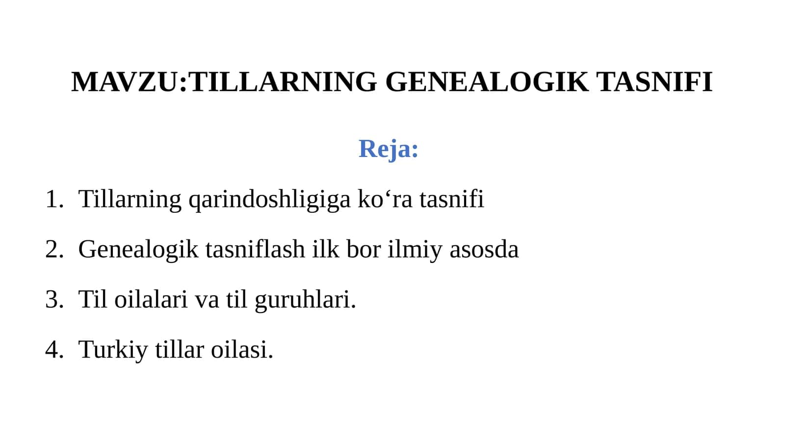 TILLARNING GENEALOGIK TASNIFI 1