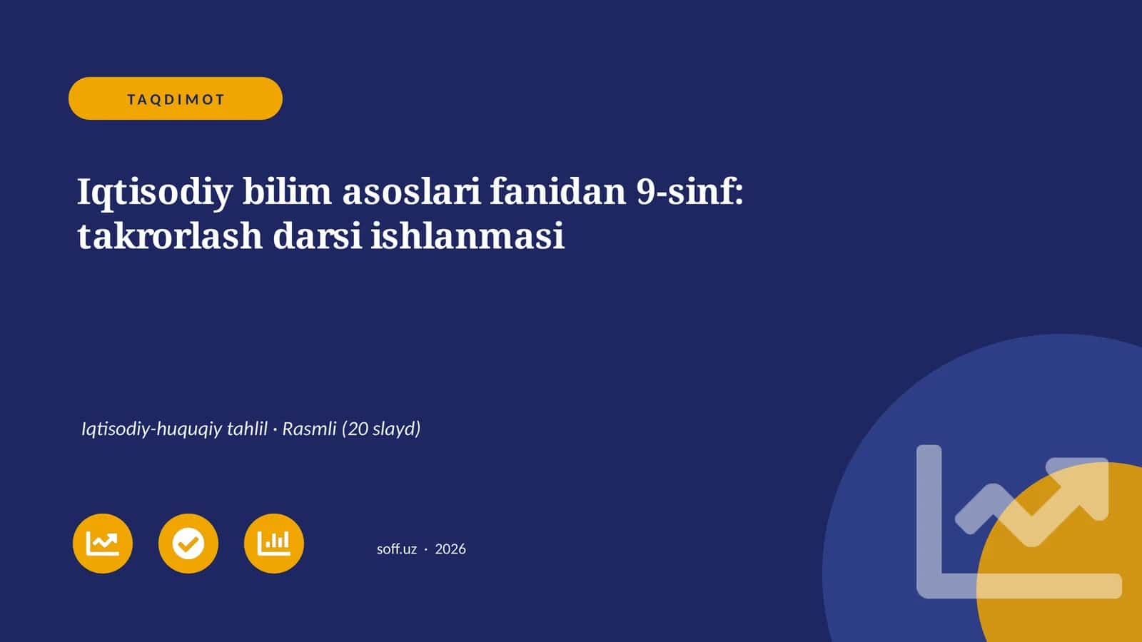 Iqtisodiy bilim asoslari fanidan 9-sinf: takrorlash darsi ishlanmasi 1