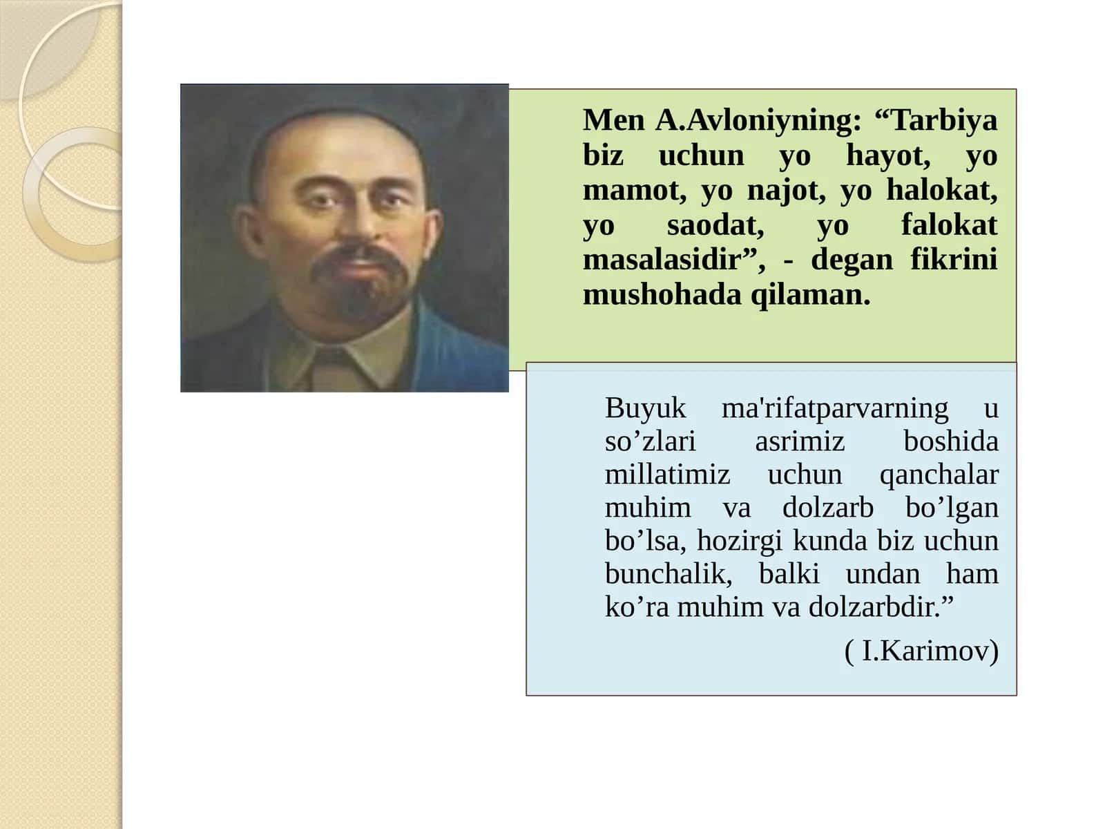ABDULLA  AVLONIYNING HAYOTI 1