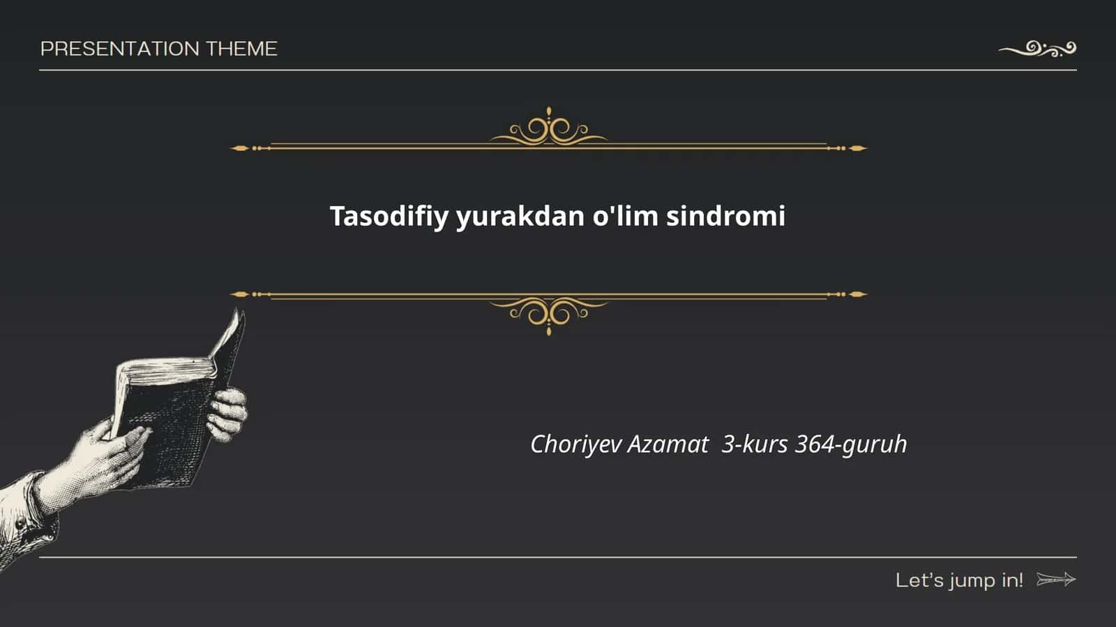 Tasodifiy yurakdan o'lim sindromi 1