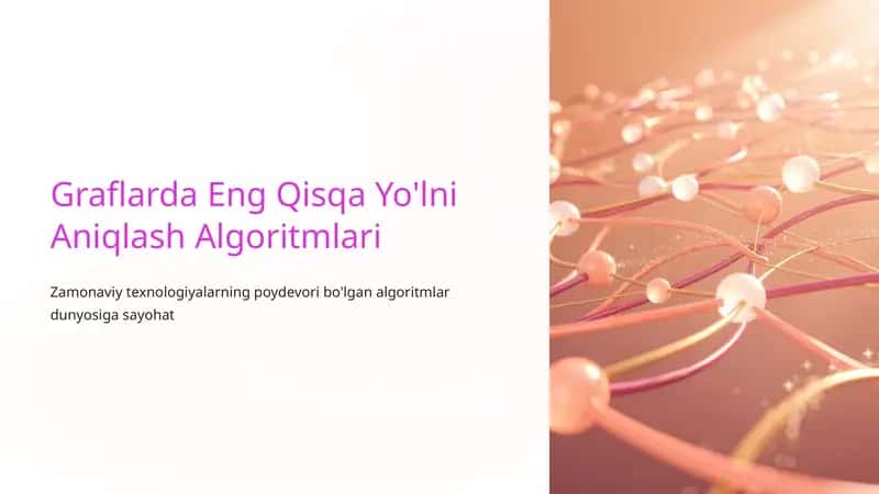 Graflarda Eng Qisqa Yo'lni Aniqlash Algoritmlari 1