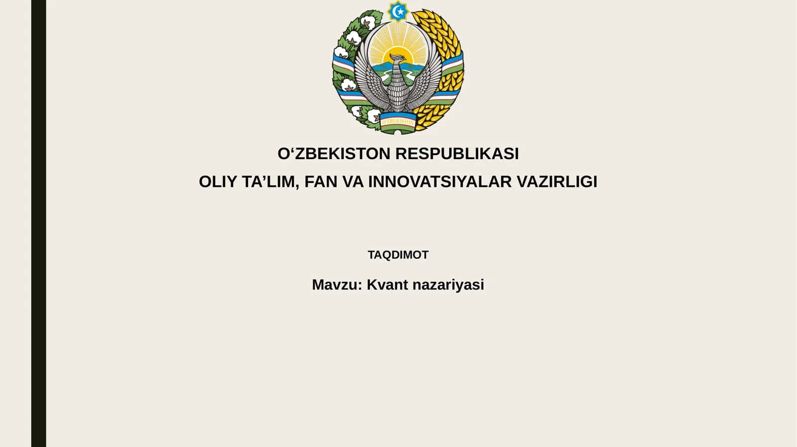 Kvant nazariyasi 1