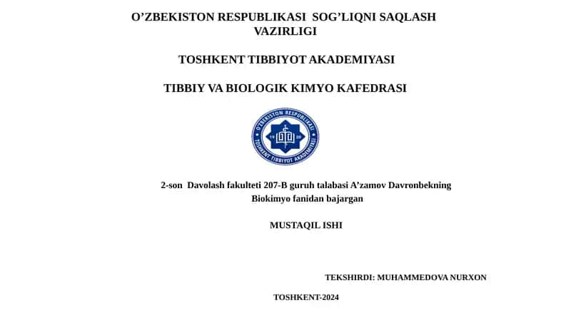 Lipidlarning peroksidlanishi: Asosiy jarayonlar va mexanizmlar 1