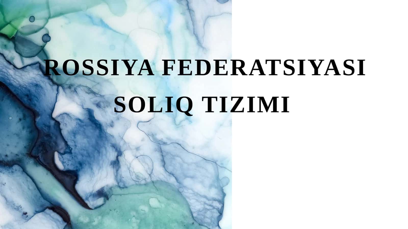 Rossiya federatsiyasi soliq tizimi 1
