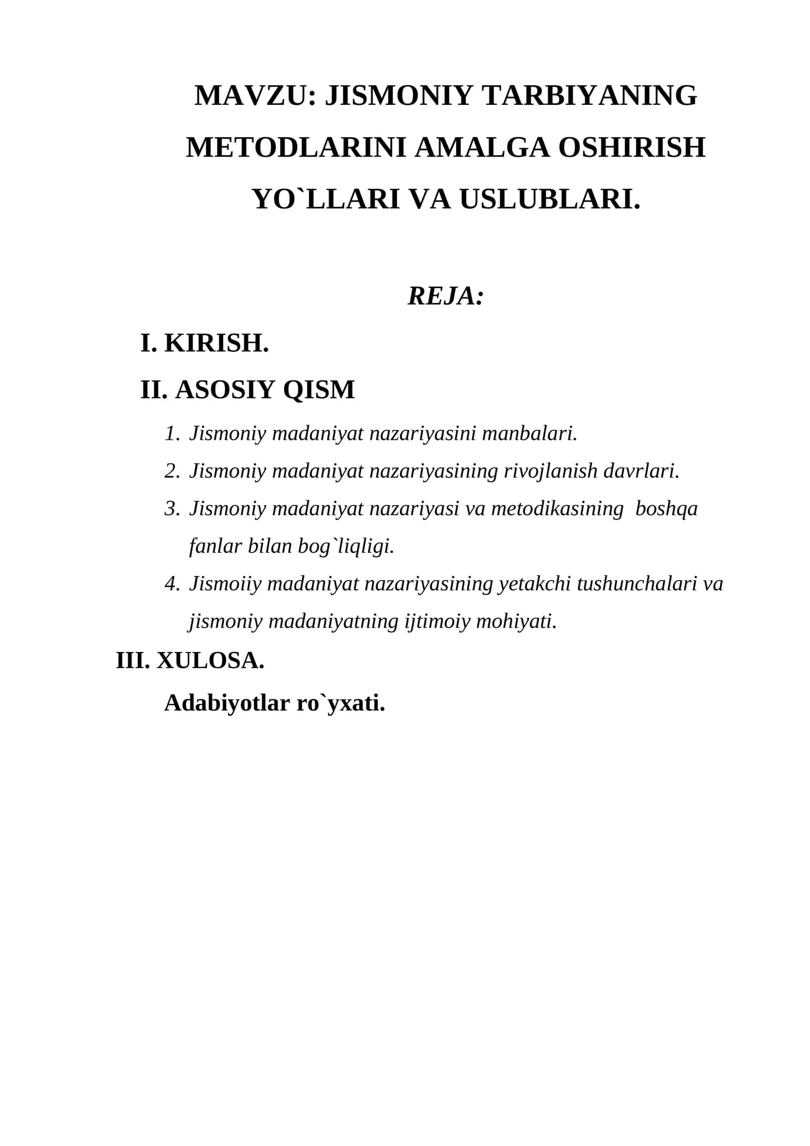 JISMONIY TARBIYANING METODLARINI AMALGA OSHIRISH YO`LLARI VA USLUBLARI 1
