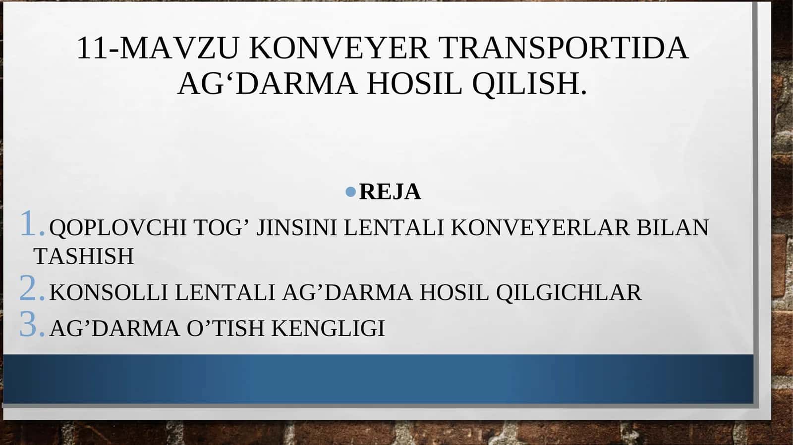 Konsolli lentali ag’darma hosil qilgichlar 1