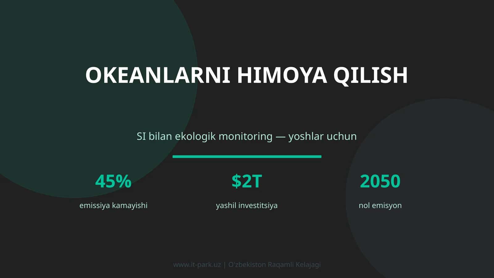 Okeanlarni himoya qilish 1