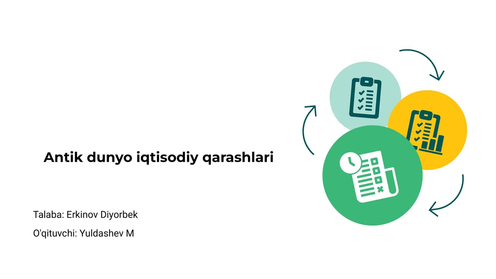 Antik dunyo iqtisodiy qarashlari 1