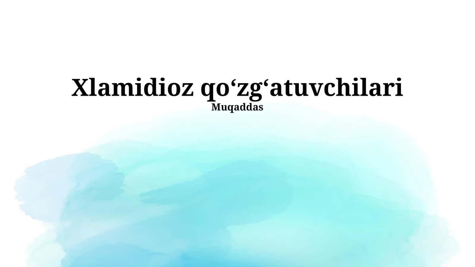 Xlamidioz qo‘zg‘atuvchilari 1