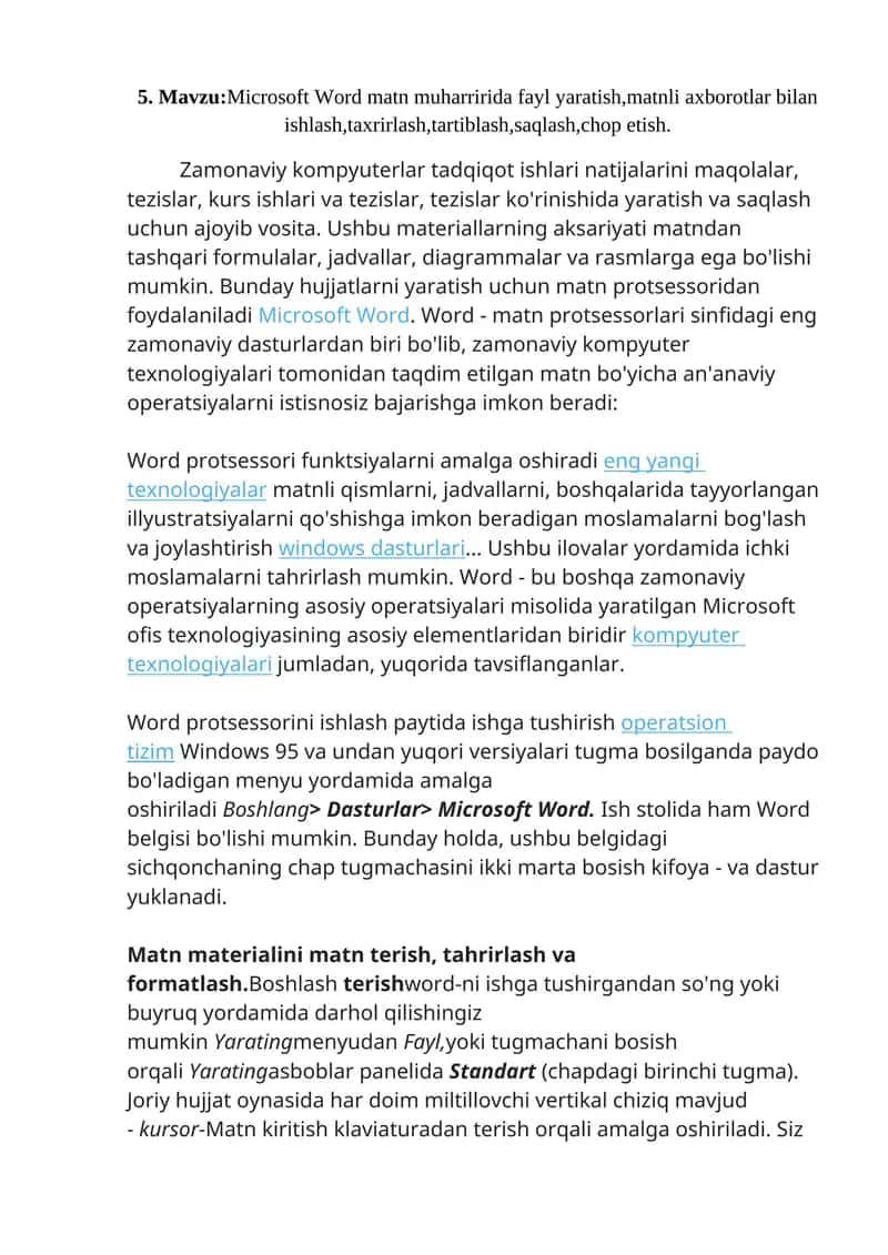Microsoft Word 1