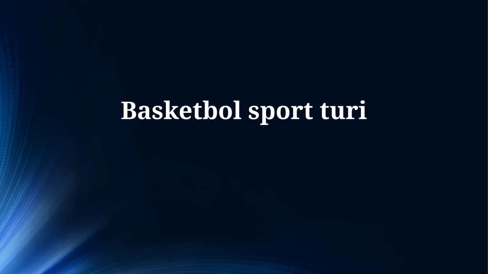 Basketbol sportturi 1