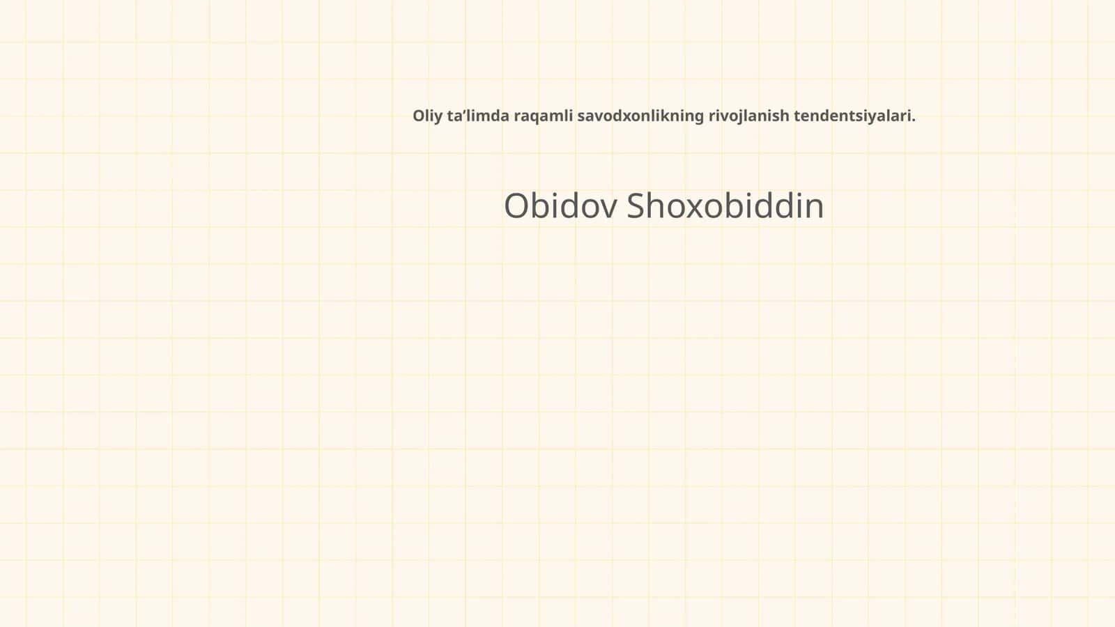 Oliy ta’limda raqamli savodxonlikning rivojlanish tendentsiyalari 1