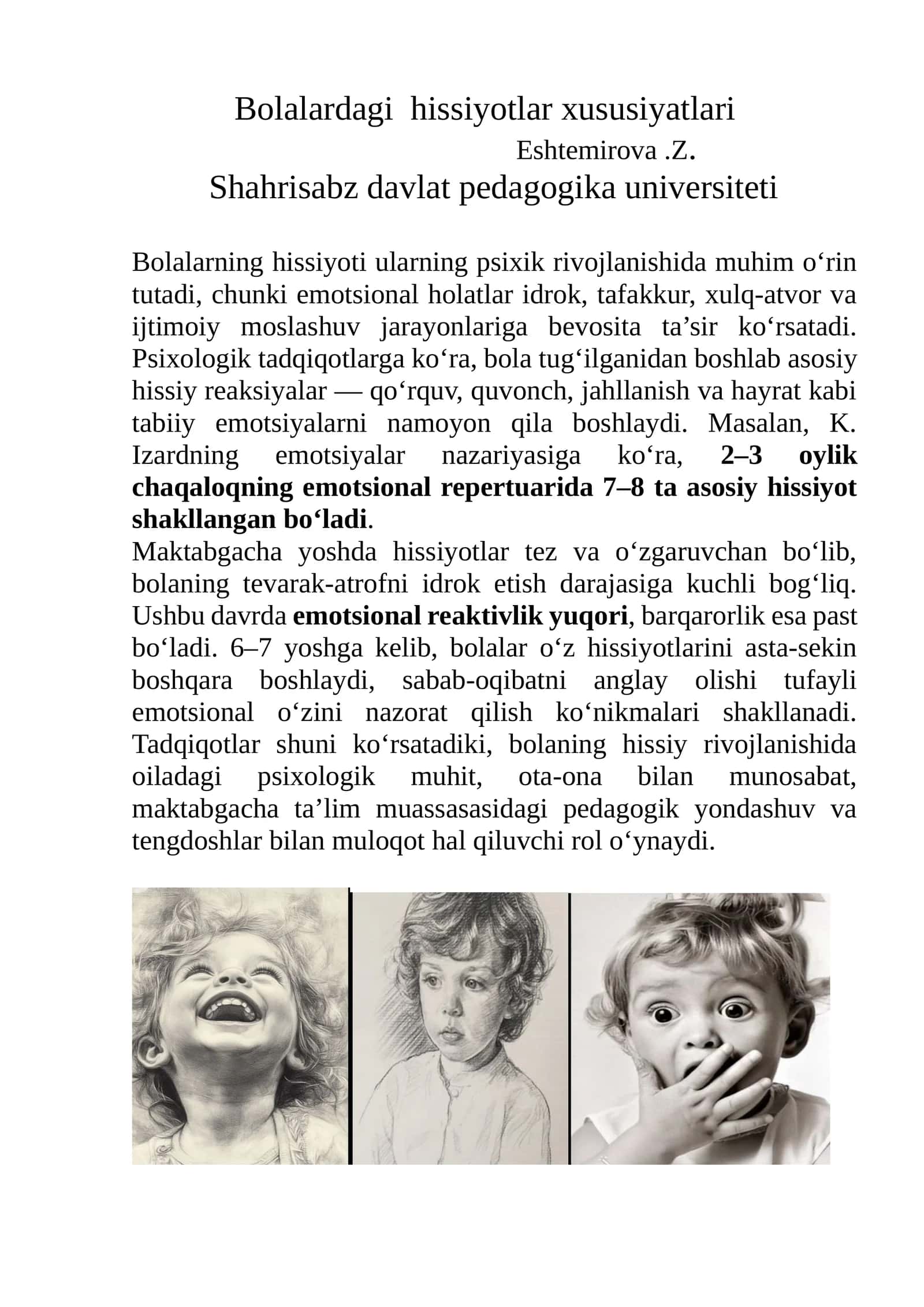 Bolalardagi hissiyotlar xususiyatlari 1