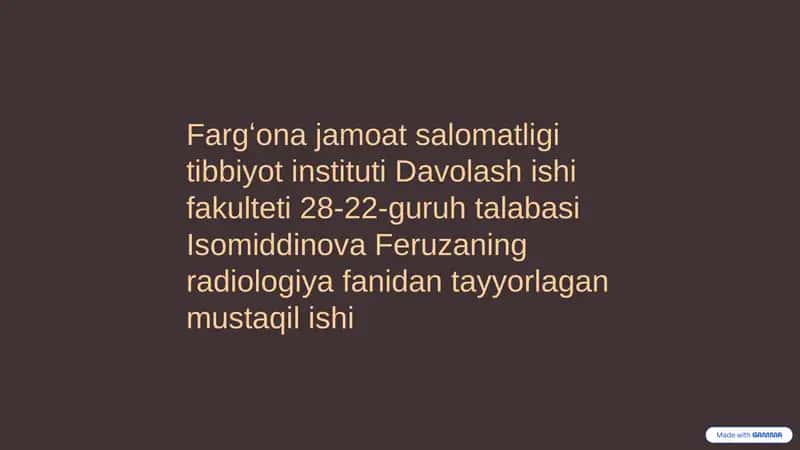 Jigar Kasalliklarini Nurli Tekshirish Usullari 1