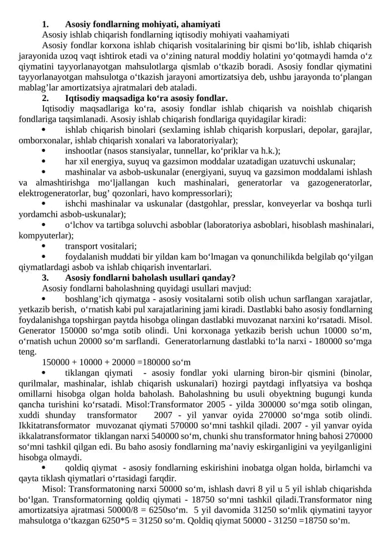 Asosiy fondlar 1