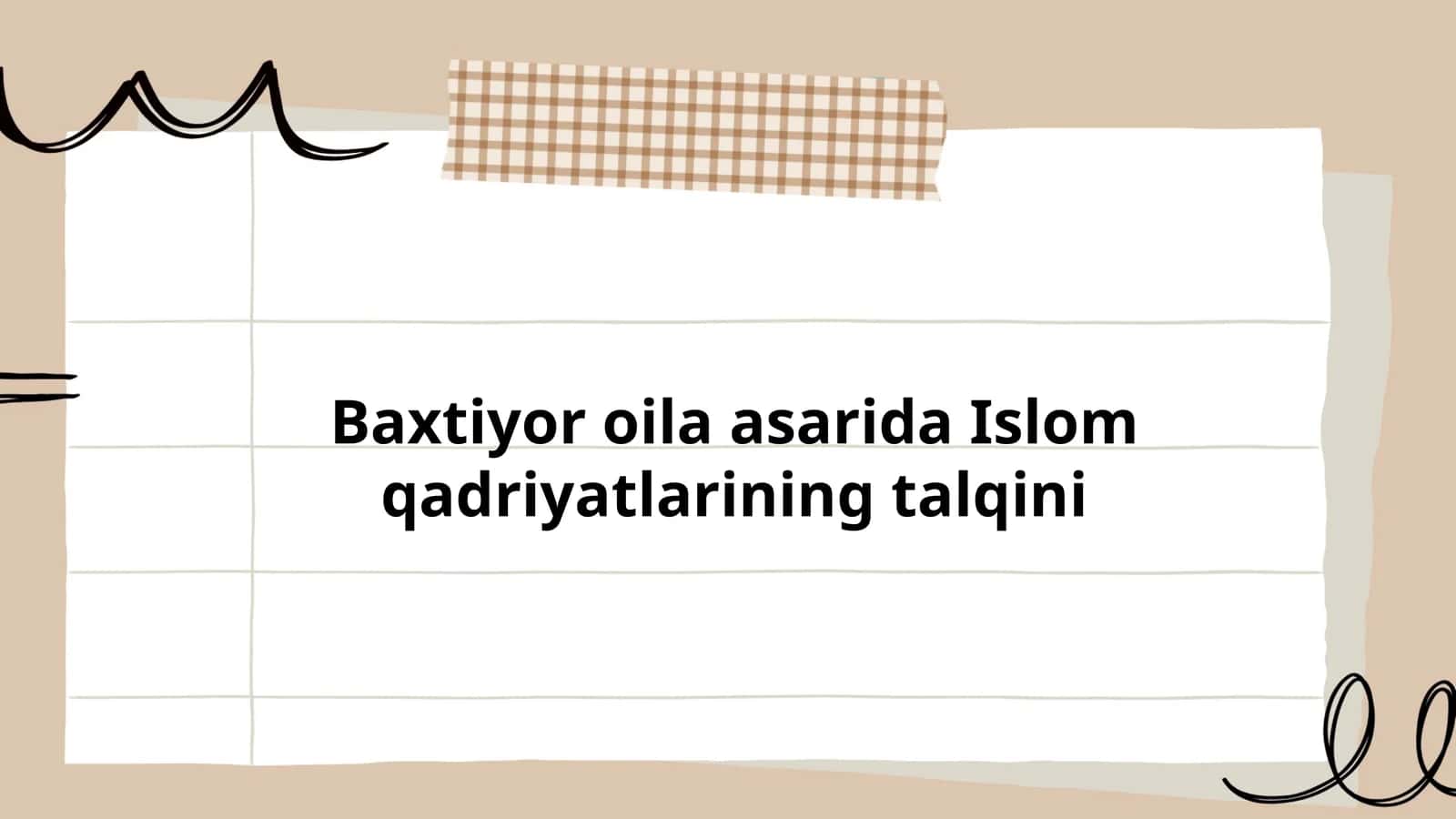 Islomiy axloqiy qadriyatlar 1