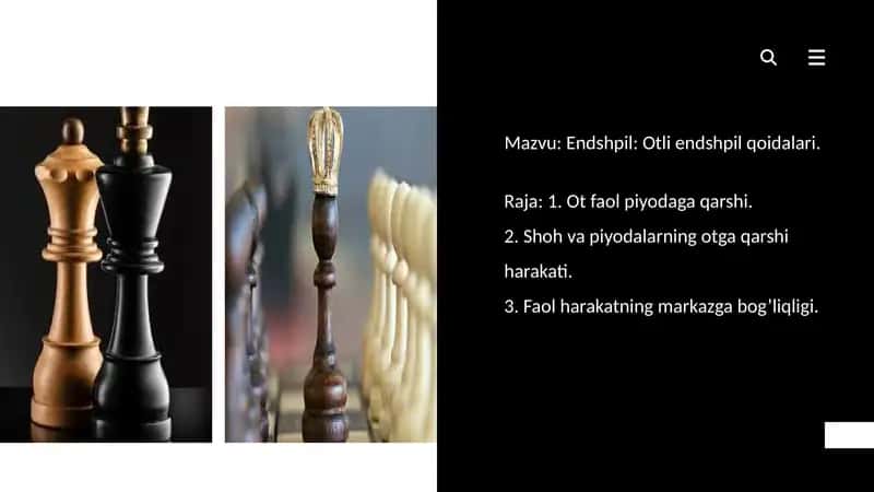 Endshpil: Otli endshpil qoidalari 1