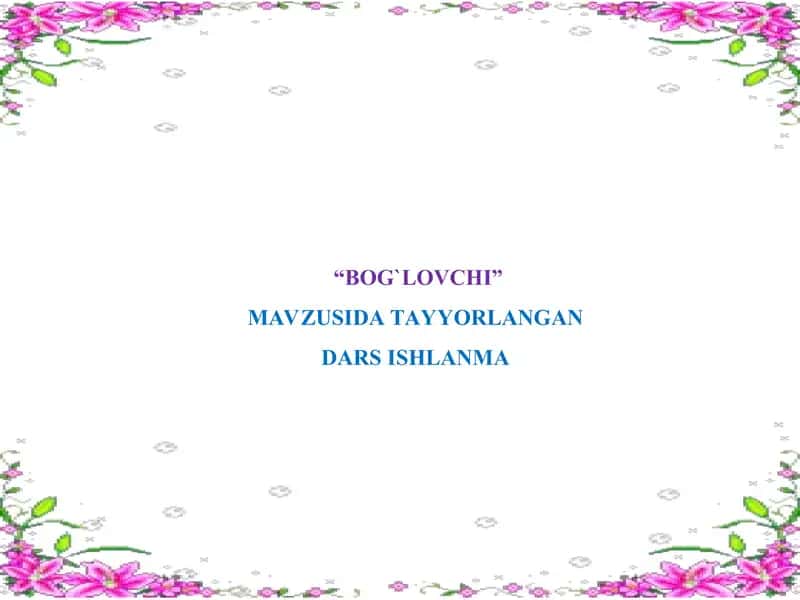 Bog‘lovchi 1