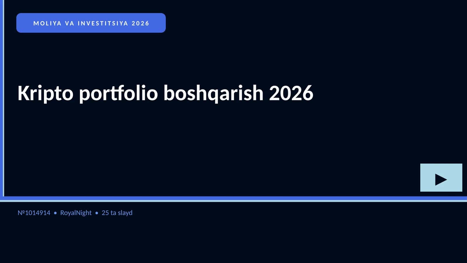 Kripto portfolio boshqarish 2026 1