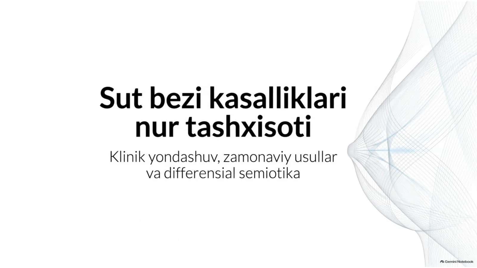 Sut bezi kasalliklari nur tashxisoti — zamonaviy diagnostika 1