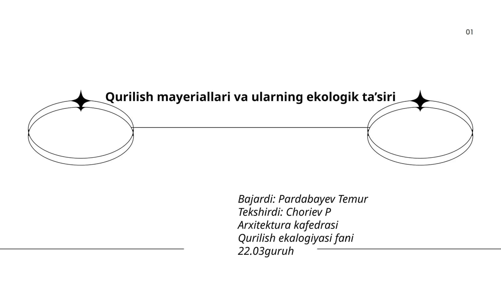 Qurilish mayeriallari va ularning ekologik ta’siri 1